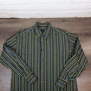 Turrau Long Sleeve‎ Striped Button Down Shirt XL